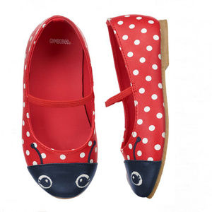 GYMBOREE ~PRETTY IN POLKA DOTS LADYBUG SHOES~